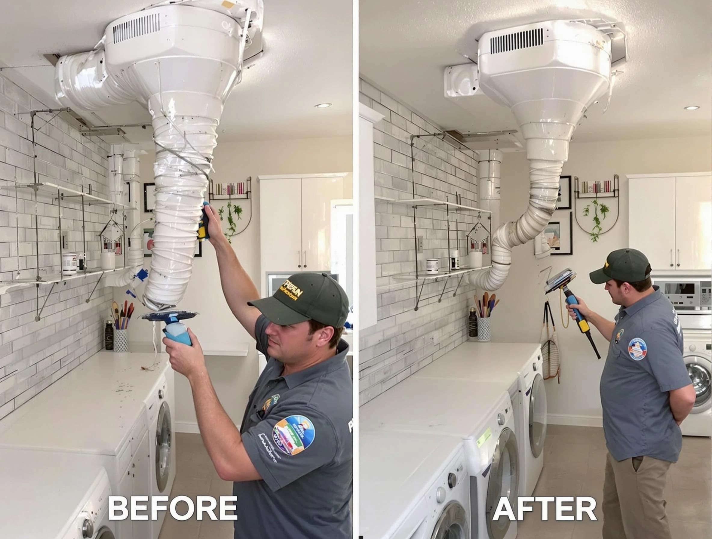 Professional dryer exhaust vent cleaning by Tucker Dryer Vent Cleaning in Tucker