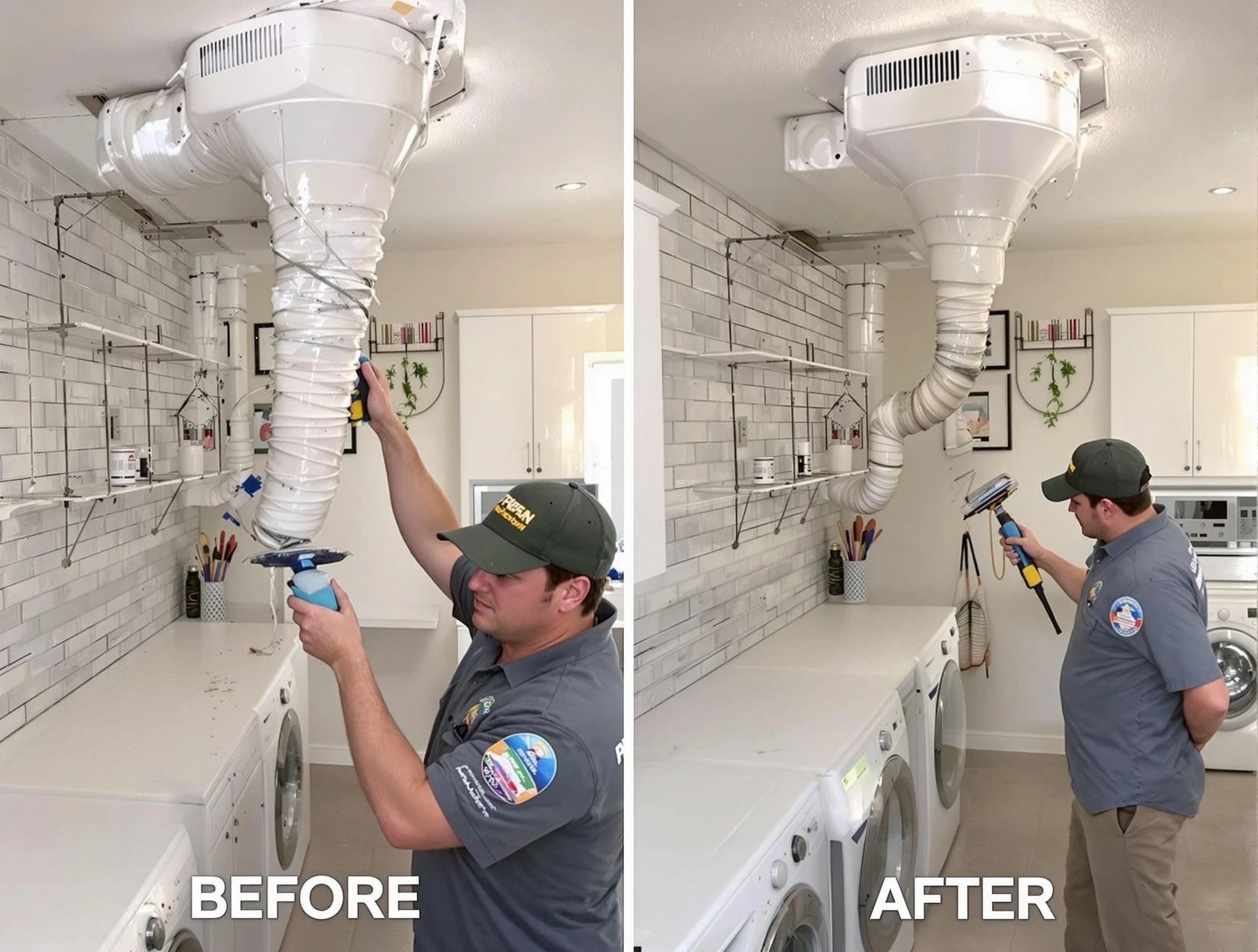 Professional dryer exhaust vent cleaning by Tucker Dryer Vent Cleaning in Tucker