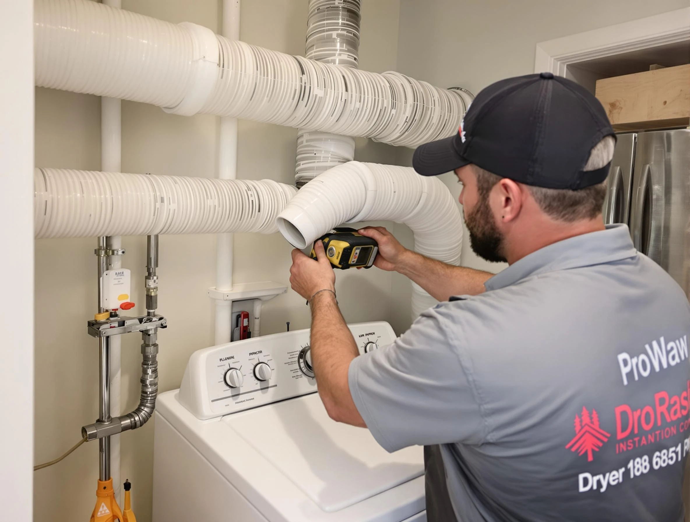Professional dryer vent hose installation by Tucker Dryer Vent Cleaning in Tucker